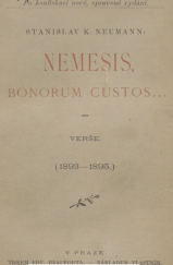 kniha Nemesis, bonorum custos ... Verše : (1893-1895), s.n. 1895